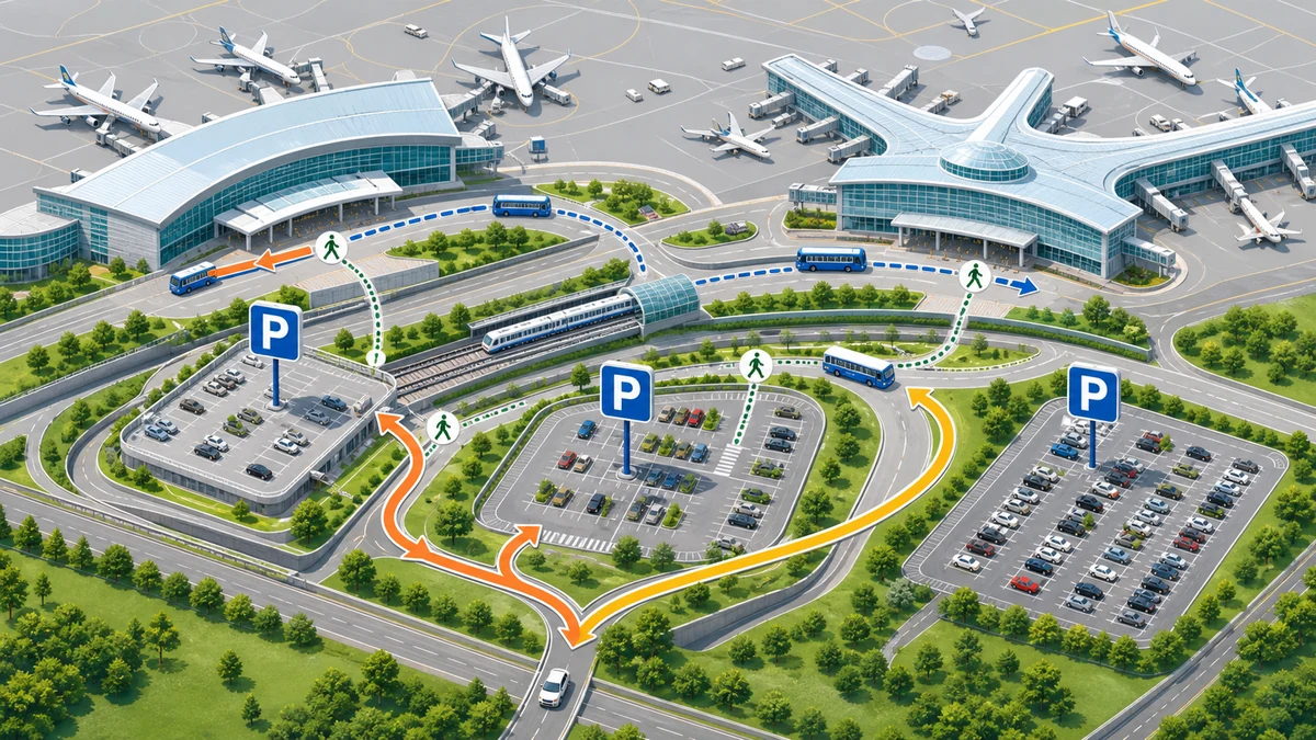 인천공항 주차장 위치 약도